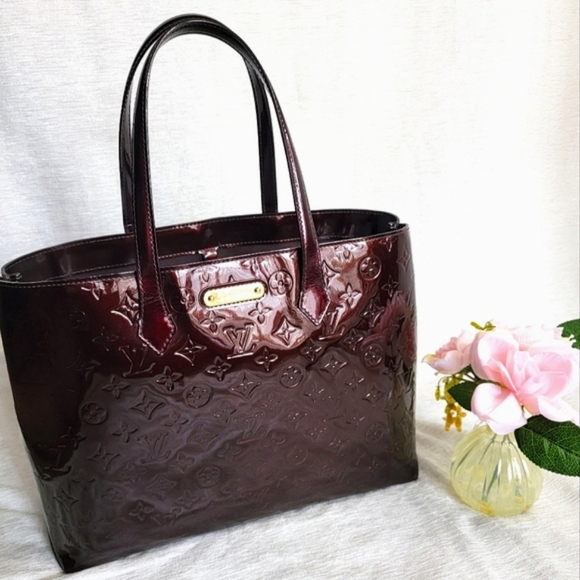 Louis Vuitton Amarante Monogram Vernis Wilshire MM Bag - Picture 3 of 13